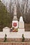 A view of the common grave of Soviet soldiers and civilians in the village of Sukko, who died figh