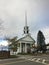 View of community church in Stowe, Vermont