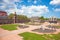 View of the complex Zwinger in Dresden. Saxony, Germany, Europe.