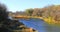 View of the Conestoga River in St Jacobs, Ontario, Canada