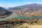 View of the confluence of the Mtkvari (or Kura) and Aragvi rivers, and the ancient Georgian capital city Mtskheta