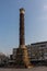 View of the Constantine Column is a Roman monumental column constructed in Istanbul. Turkey