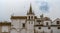 View of the convent and church of Chagas under an overcast sky