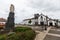 View of Convent of Sao Francisco (Vila do Porto). According to geological data, the age of the island is 4.8 million years old.