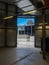 View of cooling towers from mechanical room