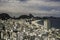 View of Copacabana from one of the favelas in Rio de Janeiro