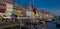 View of Copenhagen`s Nyhavn Waterfront District