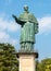 View of copper Saint Carlone Borromeo statue, Arona, Piedmont, Italy