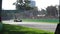 View from a corner point with F1 car on the track of Albert Park circuit, F1 Aus GP, Melbourne