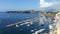 View of Corricella, on the island of Procida. Naples