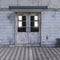 View of the corridor in a psychiatric hospital with shabby walls