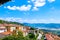 View of Cortona, medieval town in Tuscany, Italy