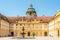 View at the Cortyard with fountain of Benedictin Abbey in Melk - Austria