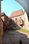 View of the Corvin`s Castle in Hunedoara, the residence of the romanian king of Transylvania, Iancu of Hunedoara