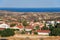 The view of cosy residential houses of Pissouri village. Limassol district. Cyprus