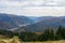 View from Cota 1400 over Prahova Valley with Sinaia - Romania