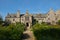 View of Cotehele House and garden