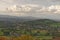 View cotswold countryside , selsley, Gloucestershire, England. cotswolds