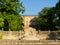 View on the courthouse facade with shadows in Metz France