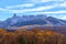 View of Courthouse Range near Ridgway, Colorado in fall