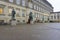 View of courtyard at Christiansborg Palace in winter in Copenhagen