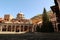 View on the courtyard of Rila Monastery with it\\\'s famous Main Church