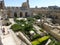 View of the courtyard of the Tower of David in Jerusalem