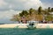 View of Cowrie island. Honda bay. Palawan. Philippines