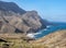 View of craggy western coast of Grand Canary island, Canary Islands, Spain