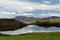 View of craters near Myvatn lake, Iceland