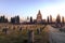 View of the Crespi d`Adda mausoleum and cemetery