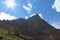 View of Crestone Needle, Sangre de Cristo Range. Colorado Rocky Mountains