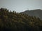 View of the cross on the top of Bucegi mountains