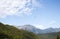 View of the cross on the top of Bucegi mountains