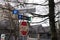 View of crossroad signpost  `Laurel St. and W 10th Avenue` near Vancouver General Hospital