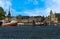 A view of the crowded waterways around the Swedish capital, Stockholm