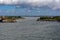 View from cruise ferry heading to Helsinki and approaching the Suomenlinna