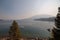 View at a Cultus Lake with boats