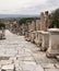 A view of Curetes street leading to the Celsus Library at Ephesus.