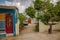 View of cute local hospital on Dhangethi Island, Maldives. Hospital concept