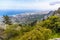 The view of Cyprus` northern coast from the ruins of Saint Hilarion Castle