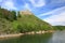 View of the Czorsztyn castle in Poland