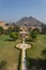 View of Dalaram Bagh or garden in Amber fort, Jaipur,