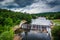 View of a dam on the Piscataquog River, from the Pinard Street B