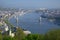 View of Danube river and Budapest from Gellert hill, Hungary