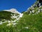View of Debeli vrh mountain in Julian alps and Triglav national park, Slovenia