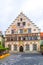 View of decorated townhall in the german city Lindau...IMAGE