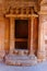 View of the decorative entrance of a balcony. Adalaj Stepwell, Ahmedabad, Gujarat