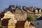 View of the decorative facades of tenement houses in the Old Town, Lublin, Poland