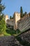 A view of the Della Scala Walls which surround the town of Soave, Italy